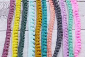 img 2 attached to 🎀 YYCRAFT 20 Yards Small Pom Pom Ball Fringe Trim DIY Craft Sewing Accessory for Home Curtain Clothes Pillow Decoration (5mm pom size) in a Mix of Colors