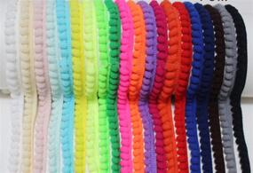 img 3 attached to 🎀 YYCRAFT 20 Yards Small Pom Pom Ball Fringe Trim DIY Craft Sewing Accessory for Home Curtain Clothes Pillow Decoration (5mm pom size) in a Mix of Colors