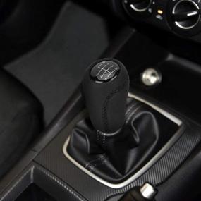 img 2 attached to 🚗 Premium 6-Speed Gear Shift Knob for Mazda 3 BK BL 5 CR CW 6 II GH CX-7 ER NC III MX-5 205-2011 - Upgrade Your Driving Experience!