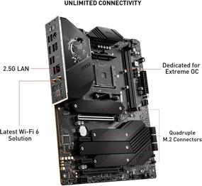 img 1 attached to 💻 MSI MEG B550 Unify-X Gaming Motherboard for AMD AM4 with DDR4, PCIe 4.0, SATA 6Gb/s, Dual M.2, USB 3.2 Gen 2, HDMI, Wi-Fi 6 AX, ATX, and Support for AMD Ryzen 5000 Series Processors