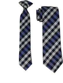 img 4 attached to 👨 Baugu Father Son Necktie Set: Premium Men's Accessories, Ties, Cummerbunds & Pocket Squares