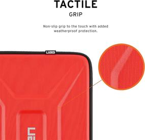 img 2 attached to 🔥 URBAN ARMOR GEAR UAG Large Sleeve for 15-inch Computers: Magma, Rugged Tactile Grip, Weatherproof Protective Slim Secure Laptop/Tablet Sleeve