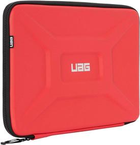 img 4 attached to 🔥 URBAN ARMOR GEAR UAG Large Sleeve for 15-inch Computers: Magma, Rugged Tactile Grip, Weatherproof Protective Slim Secure Laptop/Tablet Sleeve
