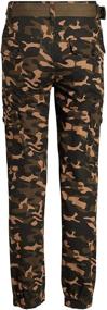 img 2 attached to 👖 Camo Print Twill Jogger Pants for Boys - Quad Seven's Ultimate Style and Comfort Combo