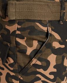 img 3 attached to 👖 Camo Print Twill Jogger Pants for Boys - Quad Seven's Ultimate Style and Comfort Combo