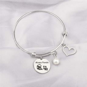 img 2 attached to 🐼 WSNANG Mama Panda Bracelet: The Perfect Sweet Family Jewelry Gift for New Moms and Children