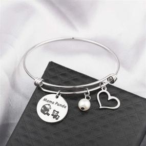 img 1 attached to 🐼 WSNANG Mama Panda Bracelet: The Perfect Sweet Family Jewelry Gift for New Moms and Children