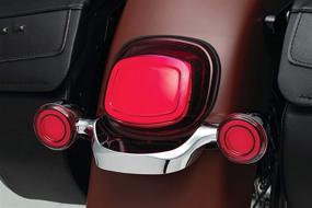 img 1 attached to 🚦 Kuryakyn 2908 Tracer LED Rear Turn Signal Conversions: Bullet Style, 1156 Single-Circuit Red with Red Lens - Motorcycle Lighting Accessory, 1 Pair
