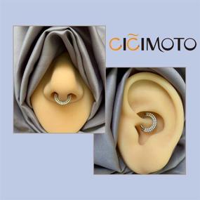 img 2 attached to CICIMOTO Jewelry Titanium Cartilage Piercing