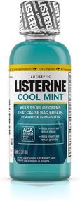 img 3 attached to 🌬️ Combat Bad Breath On-the-Go with Listerine Cool Mint Mouthwash - Travel Size 3.2 oz (Pack of 6)