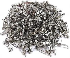 img 4 attached to 📌 Pack of 144 Silver Tone Brooch Pin Backs - 3/4" Safety Pin for Crafts & Jewelry