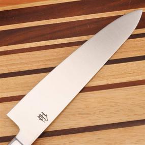 img 3 attached to 🔪 Нож шеф-повара Hobby Hut HH-K03 Gyuto Kitchen: Немецкий стальной нож с эргономичной ручкой для профессиональной кулинарии