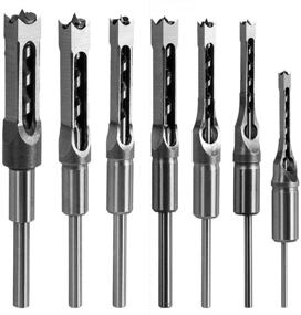 img 4 attached to 7Pcs Hardness Mortising Woodworking Mortiser Bit Set: High-Quality Tools for Efficient Woodworking