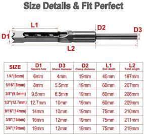 img 2 attached to 7Pcs Hardness Mortising Woodworking Mortiser Bit Set: High-Quality Tools for Efficient Woodworking