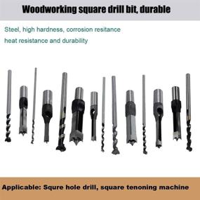 img 1 attached to 7Pcs Hardness Mortising Woodworking Mortiser Bit Set: High-Quality Tools for Efficient Woodworking