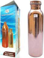 💧 rastogi handicrafts pure copper water bottle 950 ml – seamless, reflective finish, coating-free storage solution logo