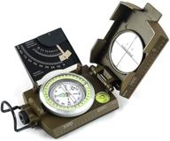 🧭 waterproof military metal sighting navigation compass with inclinometer for hiking, camping, and boy scouts - impact resistant multifunctional compass logo