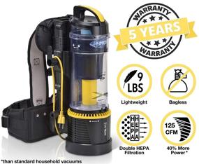 img 2 attached to 🧹 Effortless Cleaning: Lightweight Commercial Bagless Backpack Vacuum