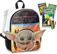 mandalorian baby yoda backpack toddlers logo