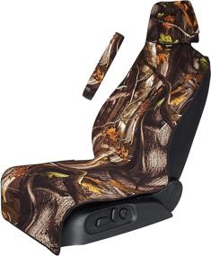 img 4 attached to 🚗 Gorla Gear Camo Premium Waterproof Car Seat Cover - Universal Fit, Stain Resistant, Neoprene, Non-Slip - Protect Leather & Cloth Seats, Van, Truck, SUV, Sedan - Ideal for Hunting Dogs & Kids