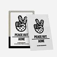 🌟 peace out acne dots: powerful acne healing with salicylic acid, vitamin a & aloe vera - set of 40 dots logo