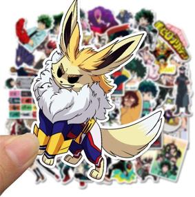 img 3 attached to 🦸 50PCS Waterproof PVC Stickers for Laptop, Notebooks, Car, Bicycle, Skateboards, Luggage Decoration - My Hero Design