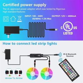 img 1 attached to 🌈 Nexillumi 65.6ft LED Lights for Bedroom Music Sync Color Changing RGB LED Strip Rope Lights with 44-Key Remote, 5050 RGB LED Light Strips (APP+Remote+Mic+3 Button Switch) – Enhance Your SEO!