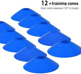 img 1 attached to 🏋️ Sports Training Equipment Set - Agility Ladder with 12 Rungs, Running Parachute, Jump Rope, Resistance Bands, and 12 Cones for Enhanced Football, Basketball, and Hockey Athlete Training