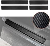 🚘 enhance your honda crv's style and protection with the thenice carbon fiber style door entry guard sticker - fits 2017-2022 models logo