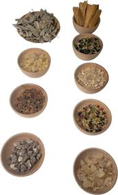 img 2 attached to 🎁 Exquisite Resin Incense Variety Sampler Set - 9 Incense Fragrances in Gift Box and Resealable Bags