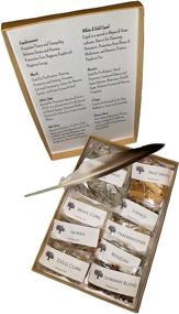 img 1 attached to 🎁 Exquisite Resin Incense Variety Sampler Set - 9 Incense Fragrances in Gift Box and Resealable Bags