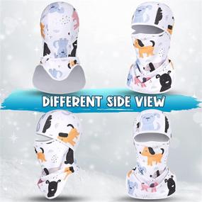 img 1 attached to 🧣 Venswell Kids Balaclava Ski Mask: Stay Warm and Protected While Cycling, Snowboarding, and Biking in Cold Weather - Perfect for Boys and Girls Ages 4-10!