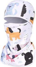 img 4 attached to 🧣 Venswell Kids Balaclava Ski Mask: Stay Warm and Protected While Cycling, Snowboarding, and Biking in Cold Weather - Perfect for Boys and Girls Ages 4-10!