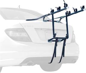 img 3 attached to 🚲 ALLEN Deluxe 3-Bike Trunk Mount Rack: Secure & Stylish Rack in Black/Silver