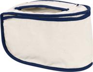 household essentials 900 iron caddy storage bag: polyester cotton canvas, natural with blue trim – efficient and stylish organization solution logo