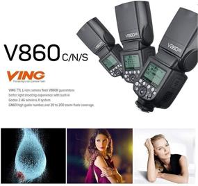 img 1 attached to 📸 Годокс V860II-N 2.4G TTL литиево-ионный аккумуляторный фотовспышка - Nikon D800 D700 D7100 D7000 D5200 D5100 D5000 D300 D300S D3200 D3100 D3000 D200 D70S D810 D610 D90 D750 Совместима (V860II-N)