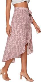 img 2 attached to 🌸 Floral Waisted Medium Women's Clothing and Skirts by SheIn