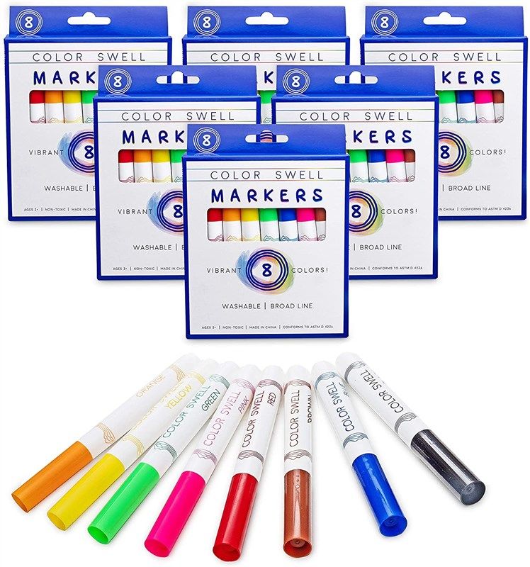 Color Swell Watercolor Bulk Pack (10 Packs, 8 Colors/Pack)