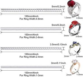 img 2 attached to 🔍 Frienda 16-Piece Ring Sizer Adjuster Set for Loose Rings + Silver Polishing Cloth | 4 Sizes - Enhanced SEO