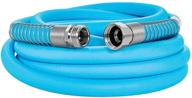 🚰 camco evoflex 25-foot hose: 5/8-inch diameter, ideal for recreational use, drinking water safe & highly flexible (22594), blue logo