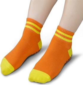 img 2 attached to 🧦 Women's 4-Pack Non-Slip Yoga Pilates Sticky Grips Socks - Barre & Hospital Socks