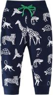 👖 eulla boys' jogger pants cartoon print, cotton, drawstring, elastic sweatpants with pocket logo