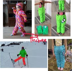 img 1 attached to 🏂 Stay Warm and Dry with PHIBEE Girls' Waterproof Windproof Breathable Polyester Snow Ski Pants