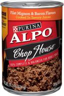 purina alpo chop house adult wet dog food with savory juices - pack of 12 cans, 13.2 oz. each logo