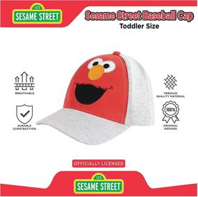 img 1 attached to Аксессуары для бейсбола Sesame Street для маленьких белых мальчиков