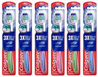 🦷 6-pack of colgate 30 surround manual toothbrushes with tongue and cheek cleaner for enhanced oral hygiene logo