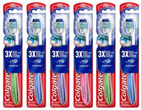 img 4 attached to 🦷 6-Pack of Colgate 30 Surround Manual Toothbrushes with Tongue and Cheek Cleaner for Enhanced Oral Hygiene