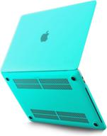 kuzy teal macbook pro 13 inch case 2020-2016: vented hard shell cover for a2338 m1, a2289, a2251, a2159, a1989, a1706, a1708 logo