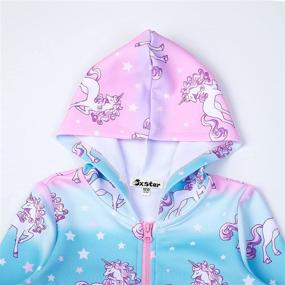 img 2 attached to Unicorn/Cat Girls Zip Up Hoodie Jacket with Pockets in Sweatshirt Style