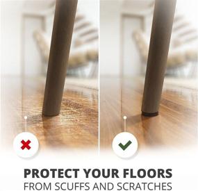 img 2 attached to Premium 357 pcs X-PROTECTOR Huge Pack of Felt Furniture Pads! Large Quantity of Furniture Sliders with Multiple Big Sizes – Ideal Wood Floor Protectors. Safeguard Your Hardwood & Laminate Floor!